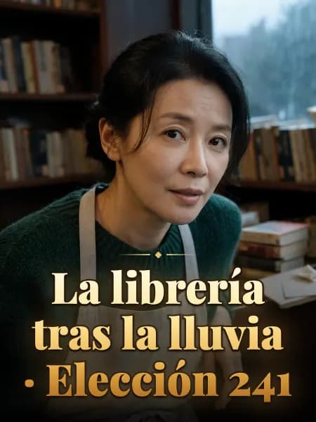 La librería tras la lluvia · Elección 241 — Ilustración conceptual del personaje