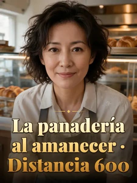 La panadería al amanecer · Distancia 600 — Ilustración conceptual del personaje