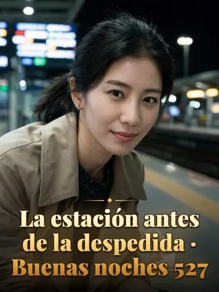 La estación antes de la despedida · Buenas noches 527 — Ilustración conceptual del personaje