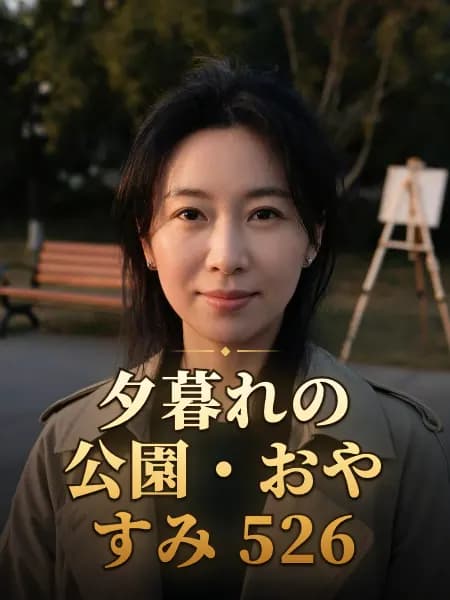 夕暮れの公園・おやすみ 526 — 登場人物のイメージイラスト