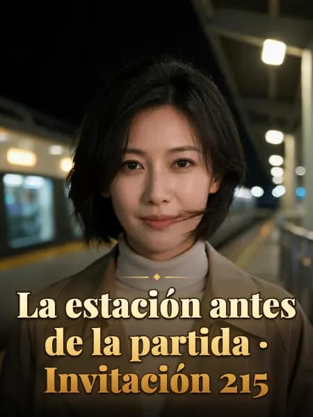 La estación antes de la partida · Invitación 215 — Ilustración conceptual del personaje