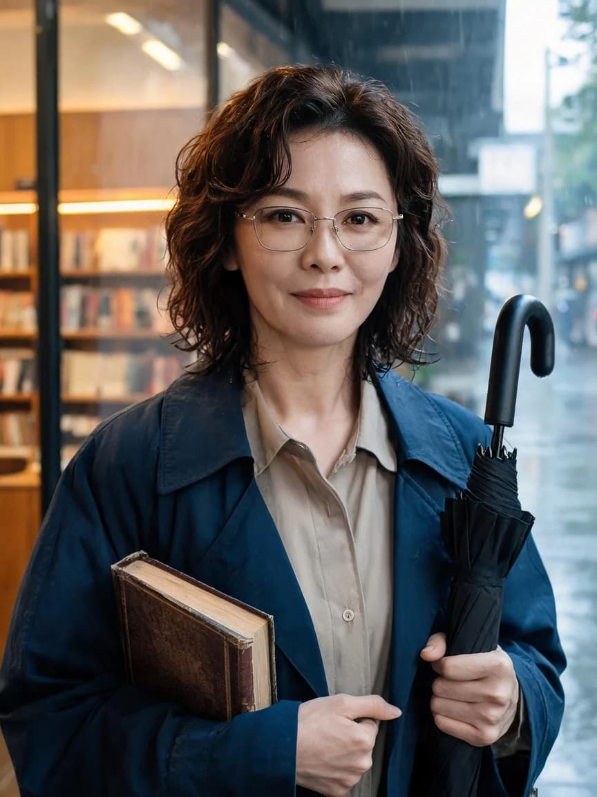 The Bookstore After the Rain · Keeping the Appointment 025 — Story character concept art