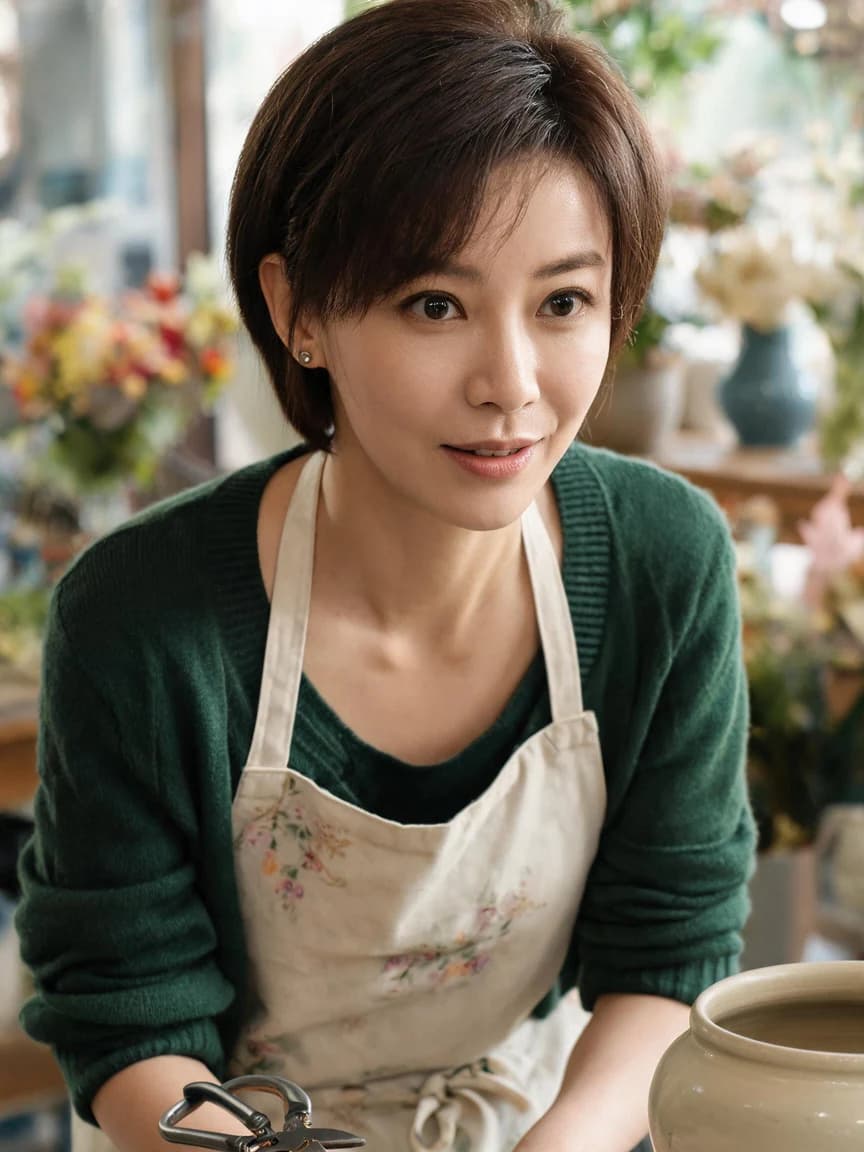 The Corner Flower Shop · Keeping the Appointment 029 — Story character concept art