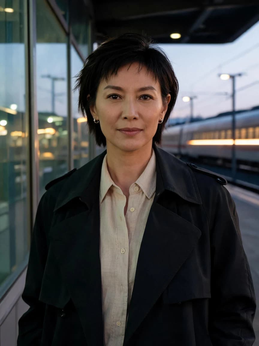 Station Before Parting · Choice 119 — Story character concept art