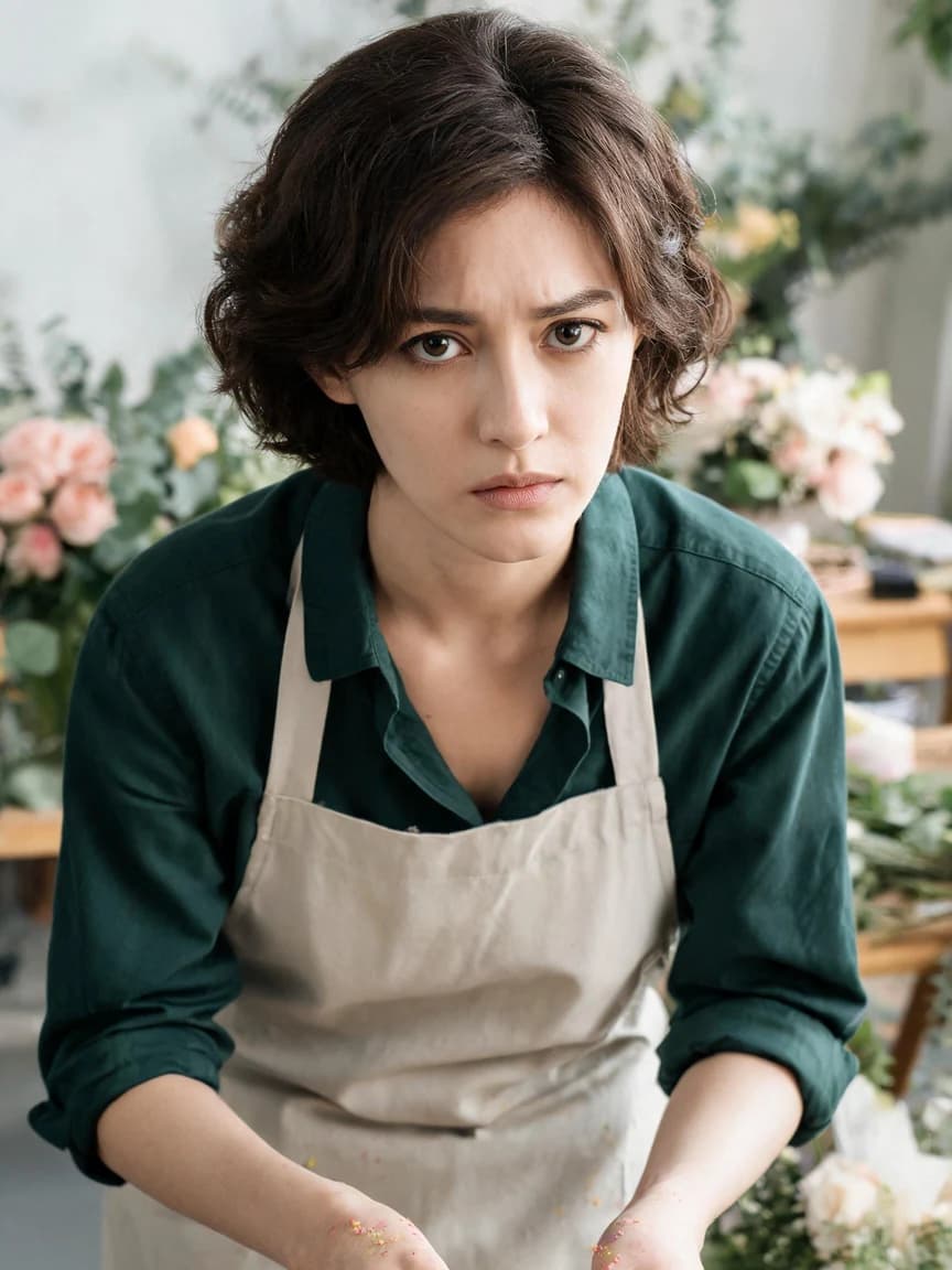 Corner Flower Shop · Reconciliation 185 — Story character concept art