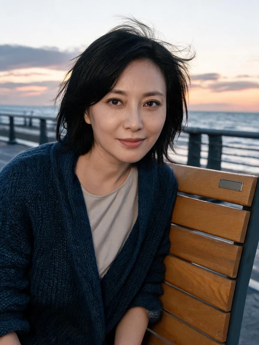 Seaside Bench · Echo 367 — Story character concept art
