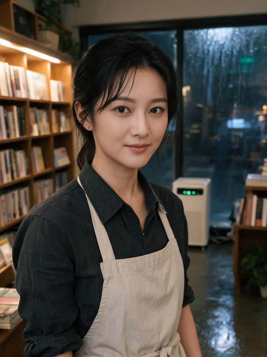Bookstore After the Rain: Good Night 385 — Story character concept art