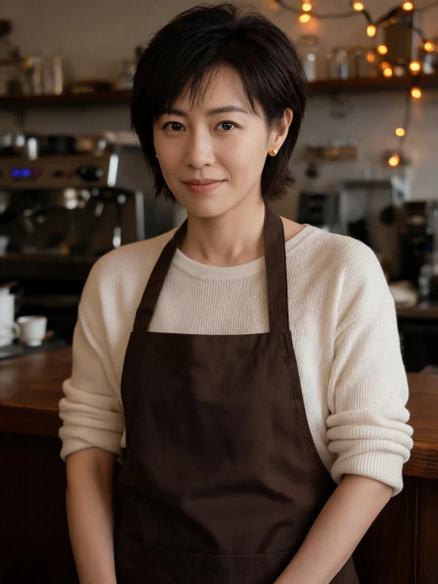 Quiet Café: Good Night 387 — Story character concept art