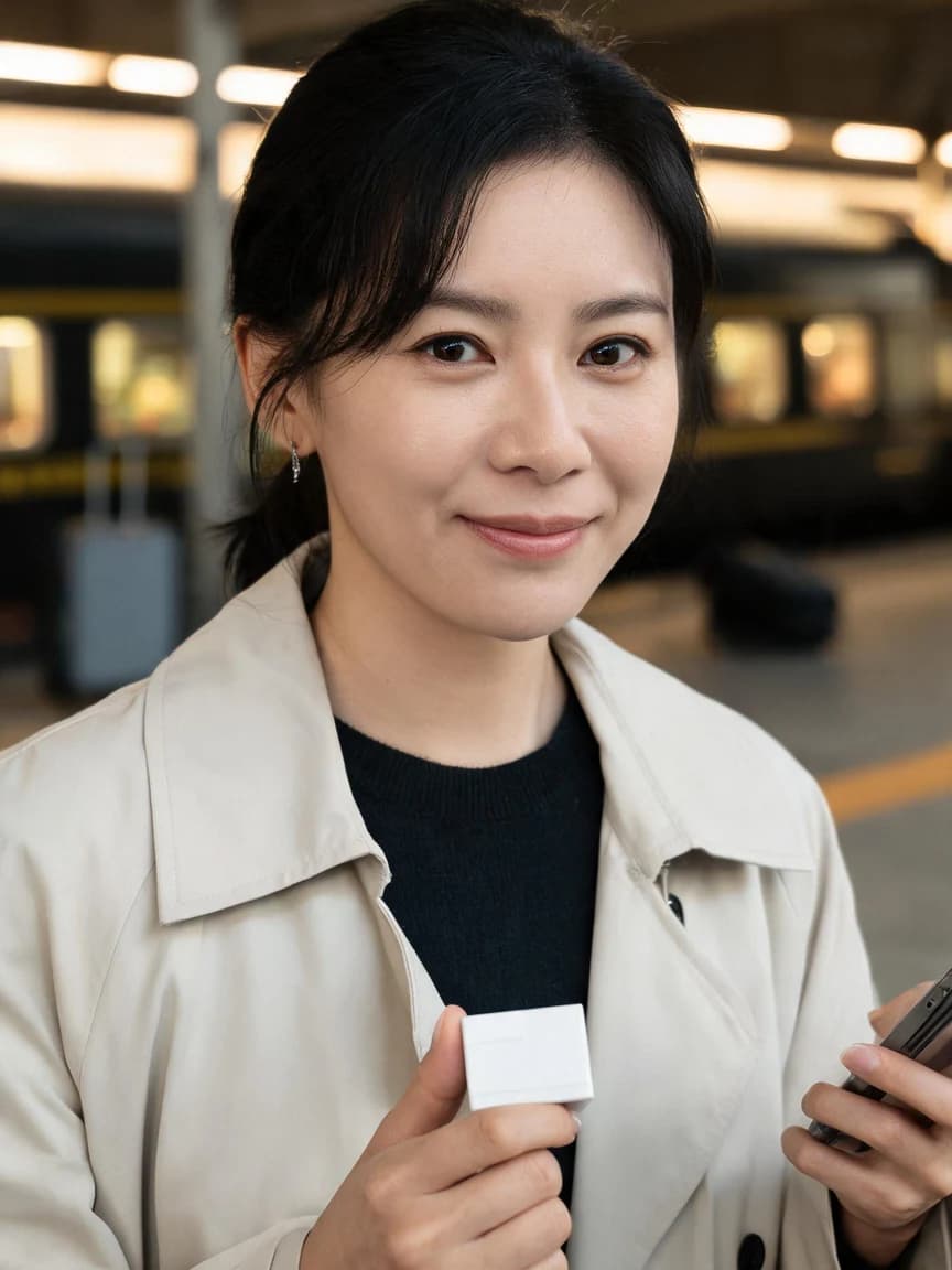Station Before Departure · Letter 419 — Story character concept art