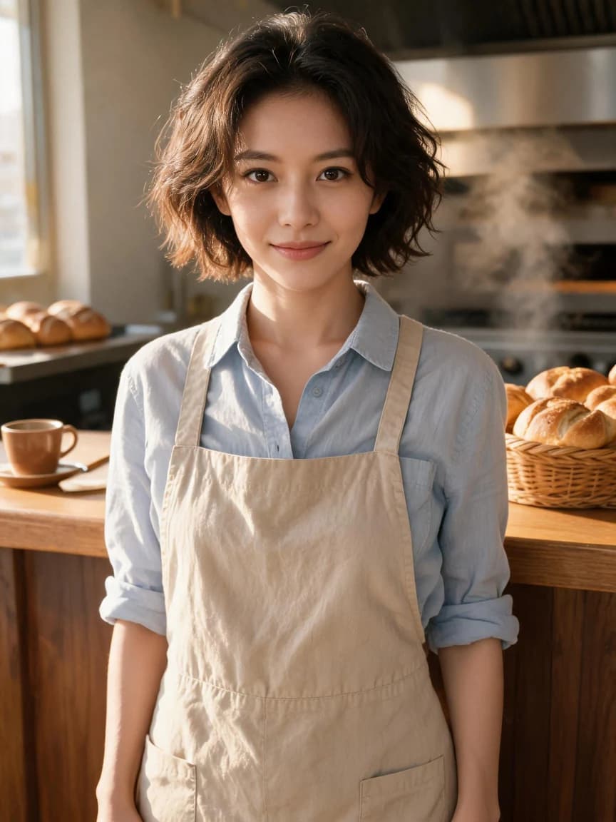 The Early Morning Bakery · Invitation 480 — Story character concept art