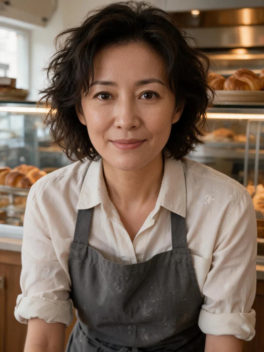Early Morning Bakery: Distance 600 — Story character concept art