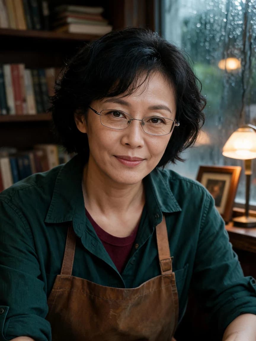 Post-Rain Bookstore: Invitation 601 — Story character concept art