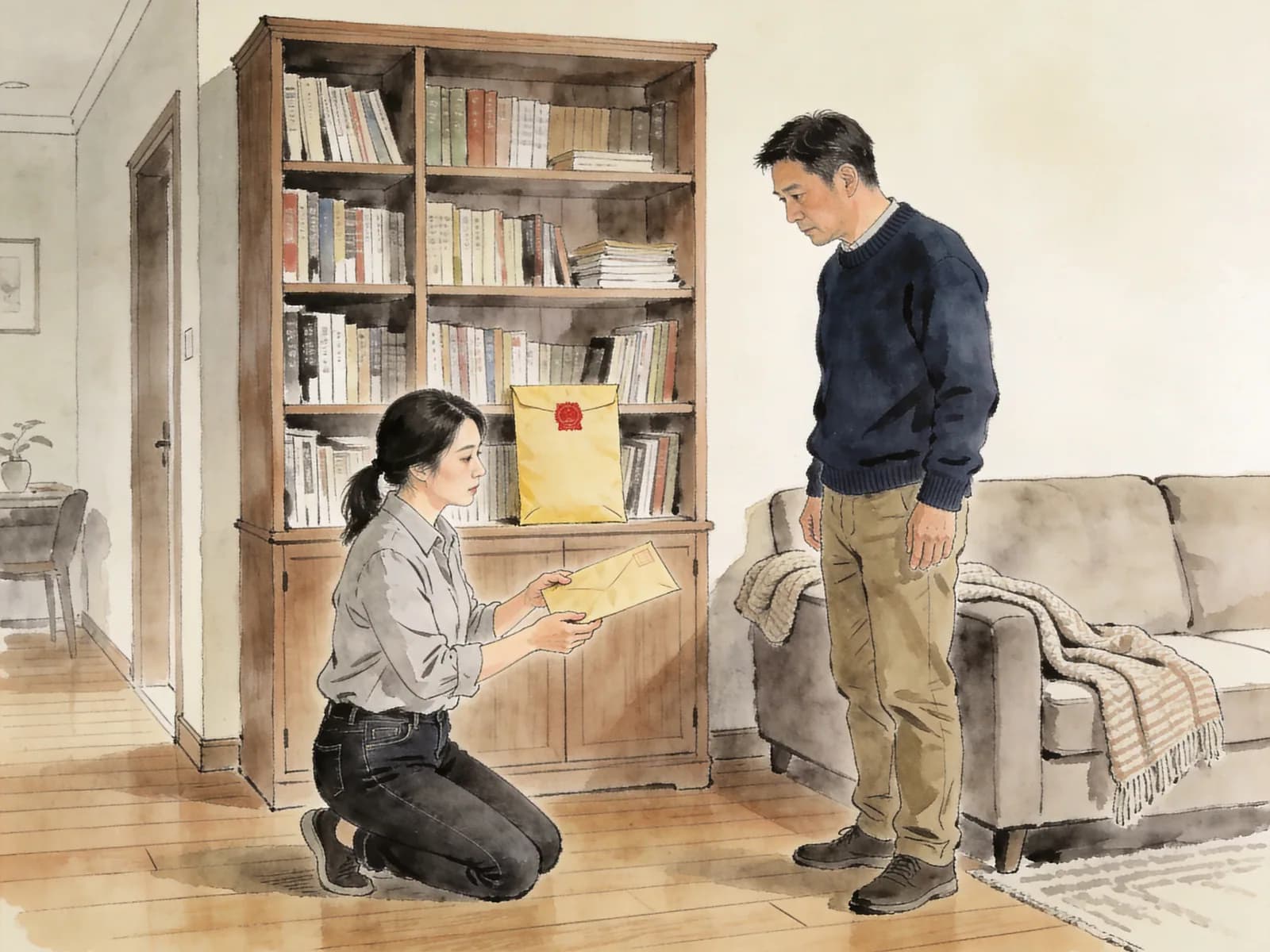 ห้องนั่งเล่นใต้แสงโคมไฟ · จดหมาย 018 — ภาพฉากจากเรื่องย่อ 1