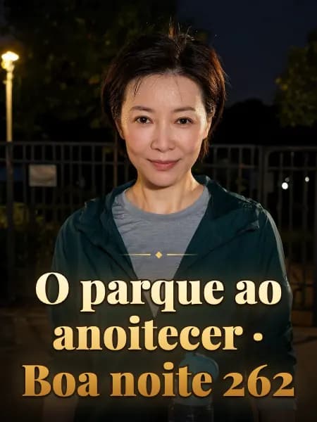 O parque ao anoitecer · Boa noite 262 — Ilustração do personagem