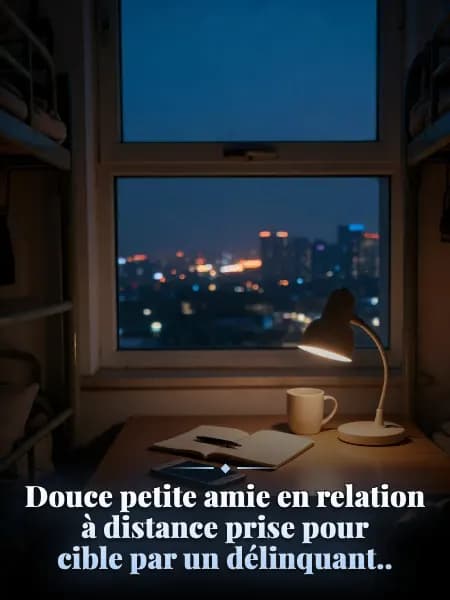 Douce petite amie en relation à distance prise pour cible par un délinquant.. — Illustration de l’histoire