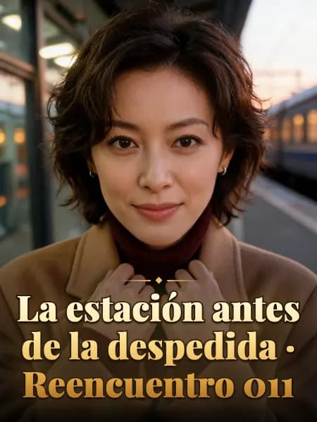 La estación antes de la despedida · Reencuentro 011 — Ilustración conceptual del personaje
