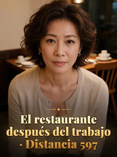 El restaurante después del trabajo · Distancia 597 — Ilustración conceptual del personaje