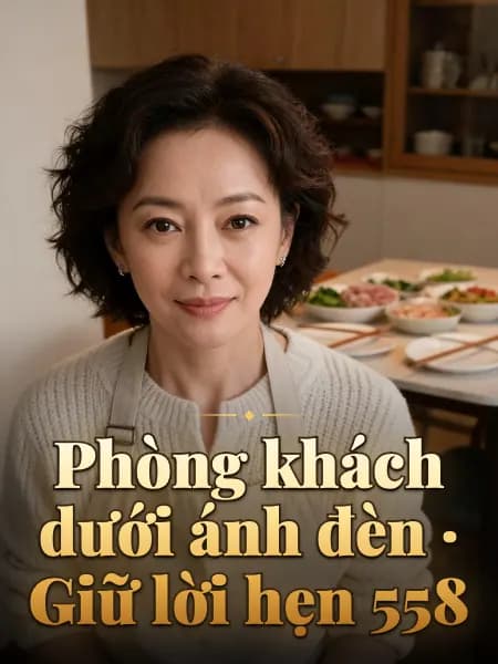 Phòng khách dưới ánh đèn · Giữ lời hẹn 558 — Minh họa nhân vật