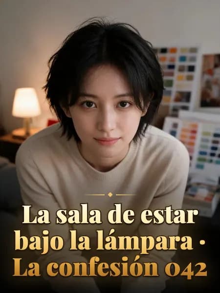 La sala de estar bajo la lámpara · La confesión 042 — Ilustración conceptual del personaje