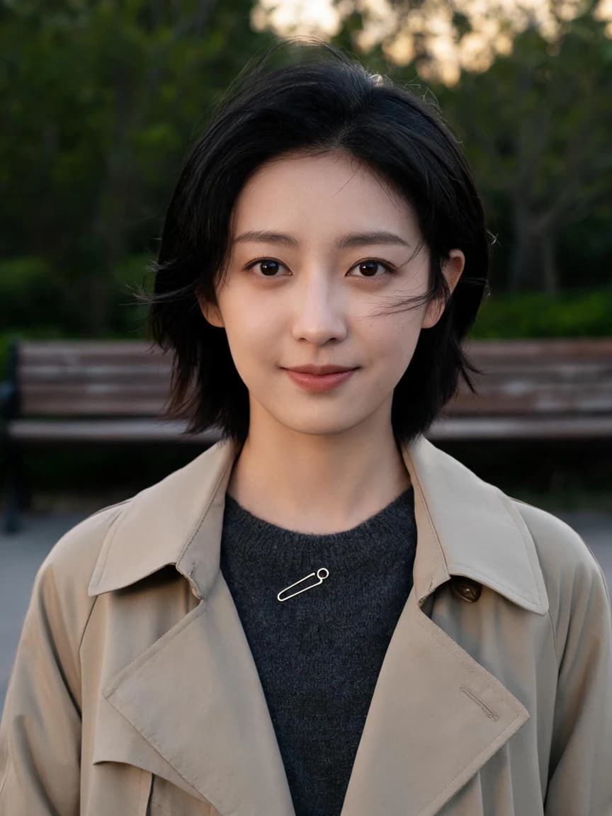 Park at Dusk · Letter 154 — Story character concept art