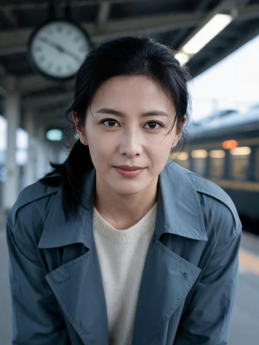 Station Before Departure · Letter 155 — Story character concept art