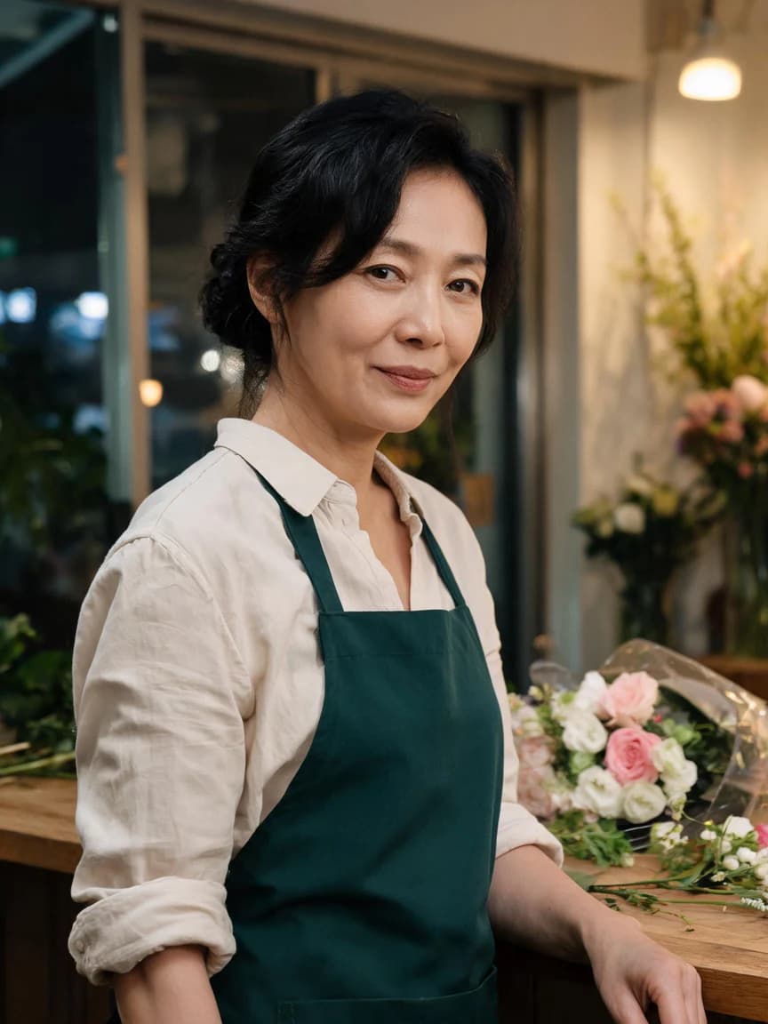 The Corner Flower Shop · Good Night 257 — Story character concept art