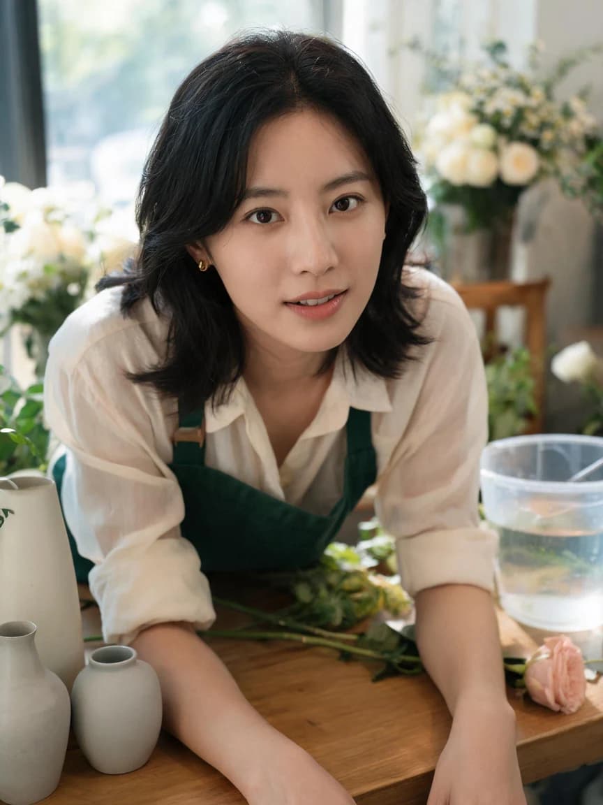 The Corner Flower Shop · Invitation 473 — Story character concept art